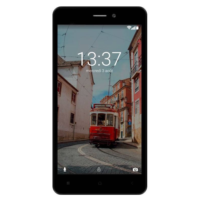 Konrow Link 55 - Smartphone 4G LTE - Android 6.0 Marshmallow - Ecran 5.5'' - 8Go - Double Som - Noir