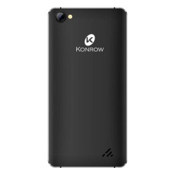 Konrow Link 50 - Smartphone 4G LTE - Android 6.0 - Ecran 5'' - 8Go - Double Sim - Noir