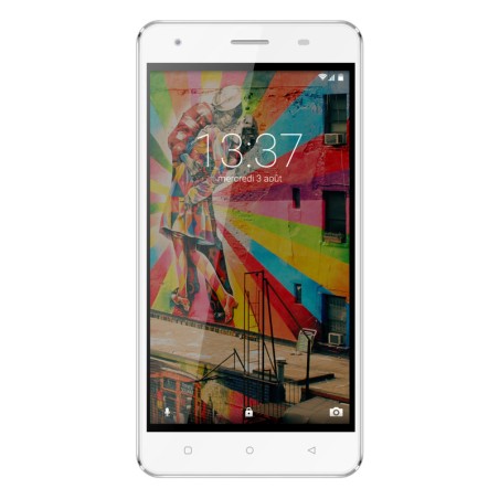 Konrow Link 50 - Smartphone 4G LTE - Android 6.0 - Ecran 5'' - 8Go - Double Sim - Blanc