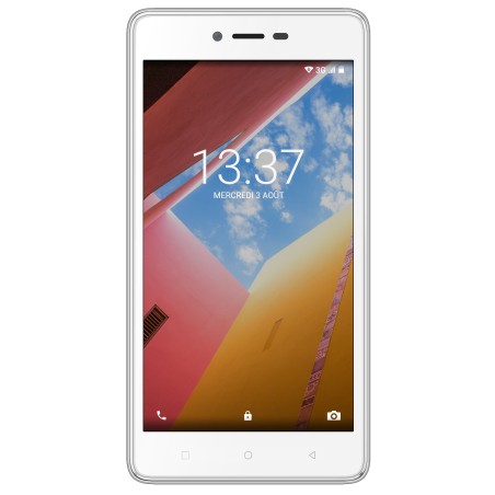 Konrow Just 5 - Smartphone Android 7.0 Nougat - Ecran IPS 5'' - 8Go - Double Sim - Blanc