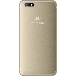 Konrow Easy Feel - Smartphone Android - 4G - Ecran 5'' - Double Sim - 16Go, 1Go RAM - Or