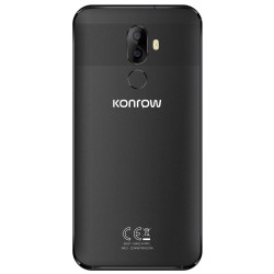 Konrow Must - Smartphone Android - 4G - Écran 5.85'' - Double Sim - 64Go, 4Go RAM - Noir