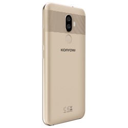 Konrow Must - Smartphone Android - 4G - Écran 5.85'' - Double Sim - 64Go, 4Go RAM - Or