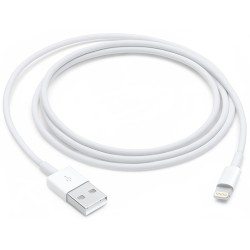 Apple MD818 Câble Lightning Original  - 1m - Blanc (Blister)