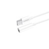 Huawei CM20 - Adaptateur d'origine USB Type-C vers Jack 3.5mm - Blanc (Emballage Originale)