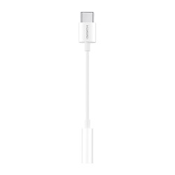 Huawei CM20 - Adaptateur d'origine USB Type-C vers Jack 3.5mm - Blanc (Emballage Originale)