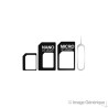 Adaptateur Sim - Nano Sim et Micro Sim - 3 en 1