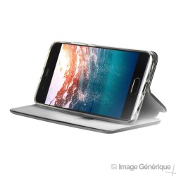 Étui à Rabat Similicuir pour Samsung Galaxy Xcover 4 - Noir (En Vrac)