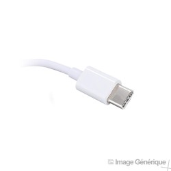 Adaptateur USB Type-C vers Jack 3.5mm - Blanc (En Vrac)