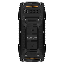 Konrow Stone Plus - Téléphone Antichoc Certifié IP68 - 2.4'' - Double Sim - Noir