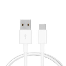 Câble Data combo Micro USB & Type C - 1m - Blanc (En Vrac)