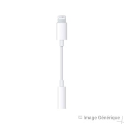 Adaptateur Lightning vers Jack 3.5 - Blanc