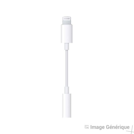 Adaptateur Lightning vers Jack 3.5 - Blanc