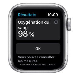 Apple Watch Serie 6 (44mm, Sport Band GPS) Bracelet Blanc