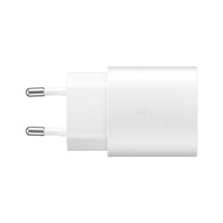 Samsung EP-TA800NWEGEU - Adaptateur Secteur USB Type C - 25W, Blanc (Emballage Original)