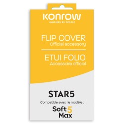 Flip Cover Pour Konrow Star 5 / Soft 5 Max