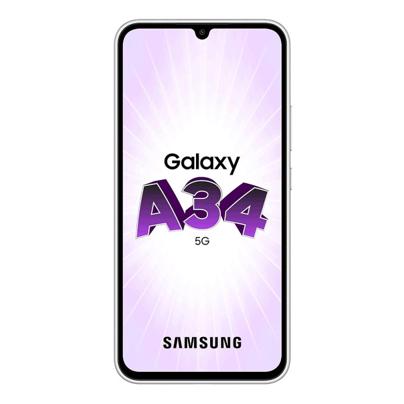 Samsung A346B/DSN Galaxy A34 5G (Double Sim - 6.6", 128 Go, 6 Go RAM) Argent