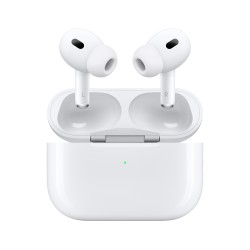 Écouteurs Sans Fil Apple AirPods Pro 2ème Génération (Bluetooth) - Boitier de Charge Sans Fil - Blanc