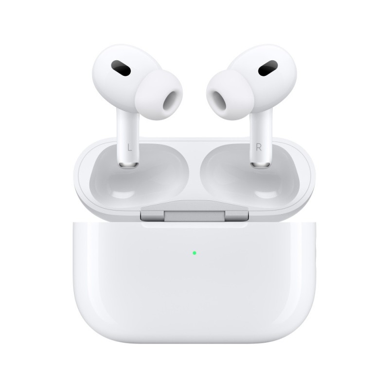 Écouteurs Sans Fil Apple AirPods Pro 2ème Génération (Bluetooth) - Boitier de Charge Sans Fil - Blanc