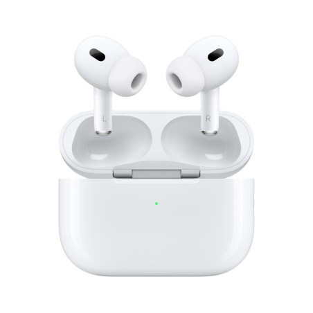 Écouteurs Sans Fil Apple AirPods Pro 2ème Génération (Bluetooth) - Boitier de Charge Sans Fil - Blanc