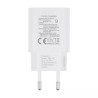 Forcell - Adaptateur Secteur 2 Ports (Port Type A et Type C, 30W, Blanc) Emballage Original