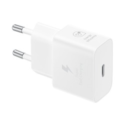 Samsung EP-T2510NBE - Adaptateur Secteur USB Type-C (Charge rapide 25W) - Blanc - Emballage Original