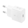 Samsung EP-T2510NBE - Adaptateur Secteur USB Type-C (Charge rapide 25W) - Blanc - Emballage Original